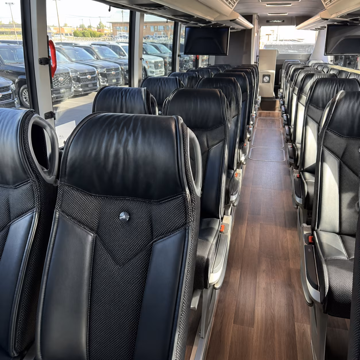 montebello charter bus rental interior