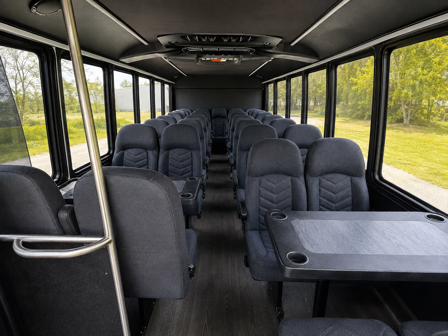 montebello long distance transportation onboard seating